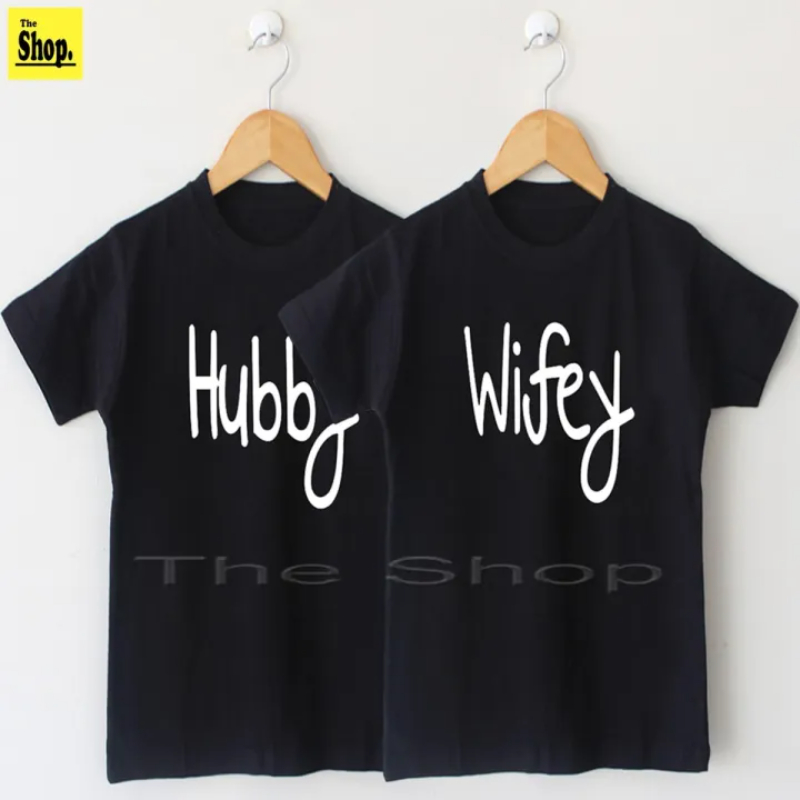 The Shop - Hubby & Wifey T-Shirt For Couples - HW-TS2